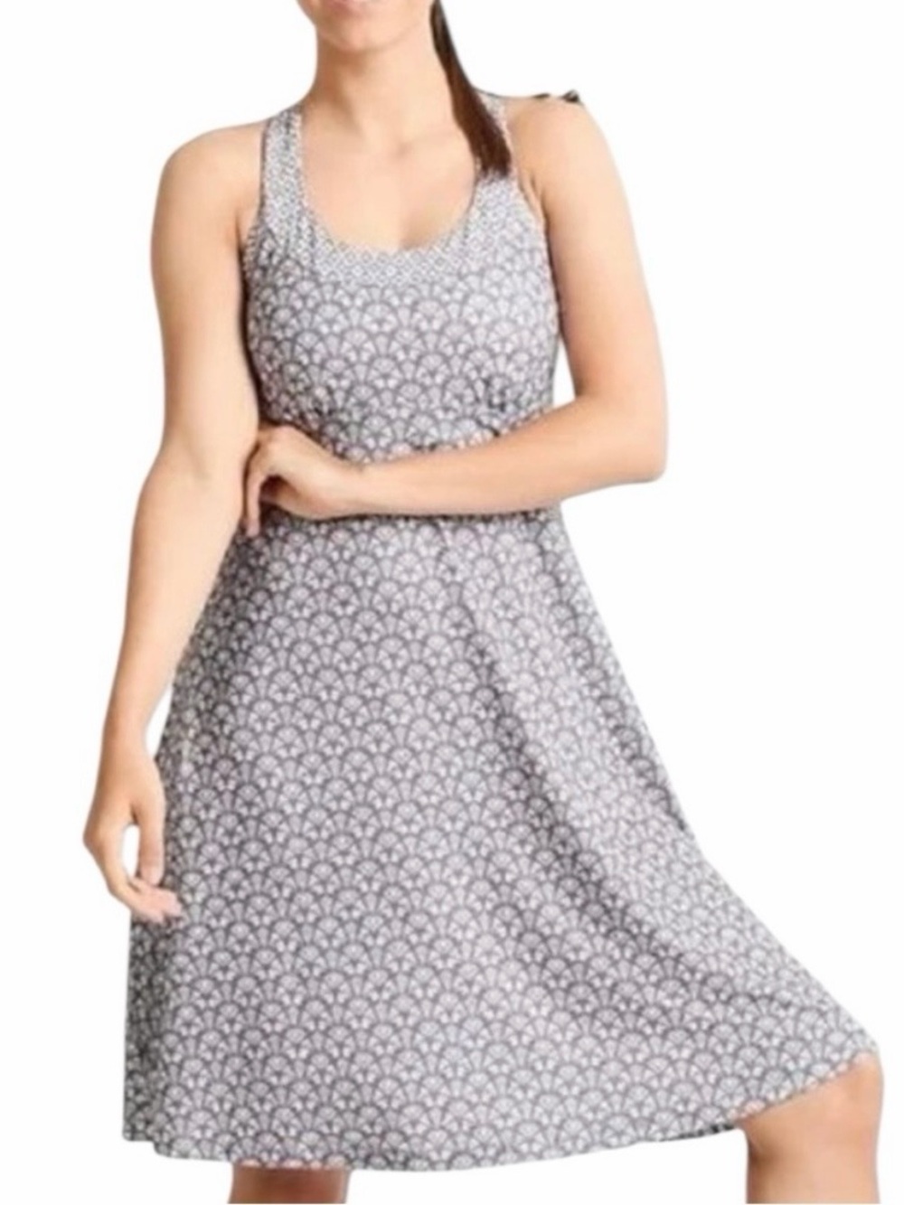 Prana Cali Sleeveless Racerback Printed Day Athleisure Backyard Dress Size S